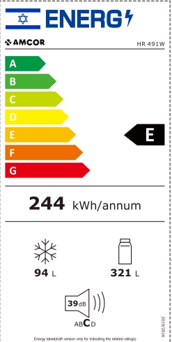 תווית אנרגיה - hr491w amcor