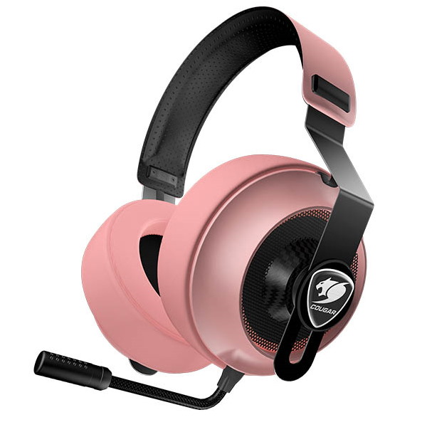 אוזניות גיימינג כולל מיקרופון Cougar &lrm;Phontum Essential Pink