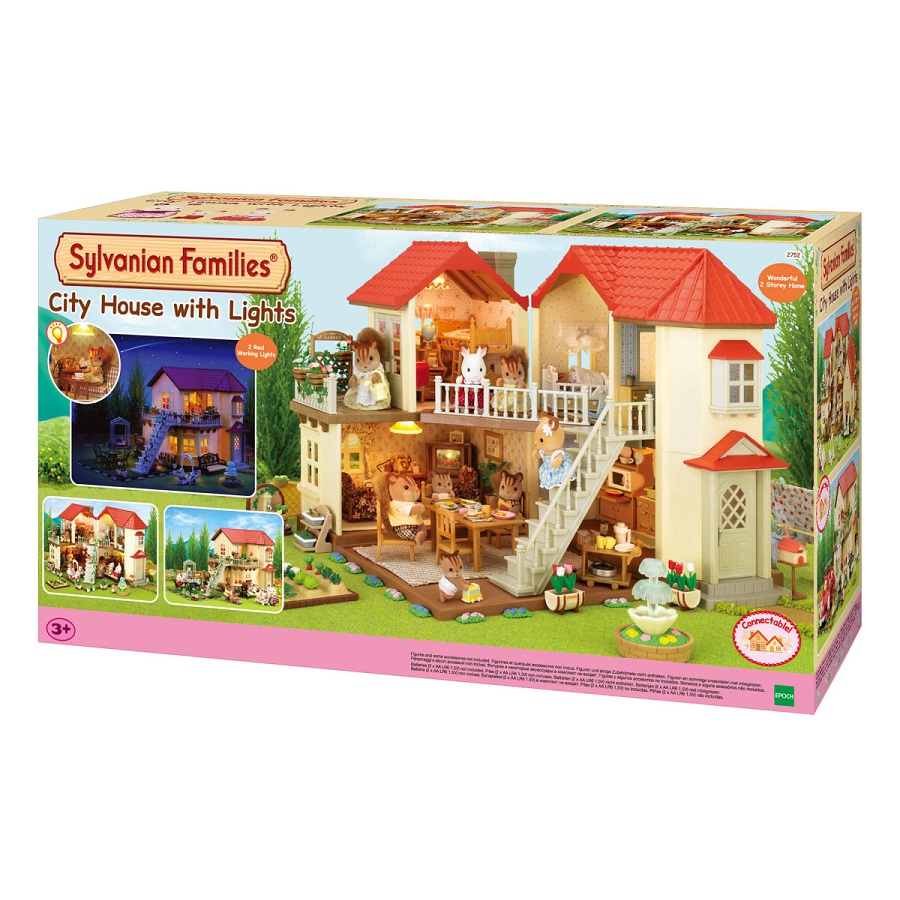 משפ' סילבניאן בית עם אורות sylvanian families