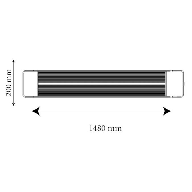 תנור חימום קרמי 2400w ‏כולל שלט וטיימר matrix