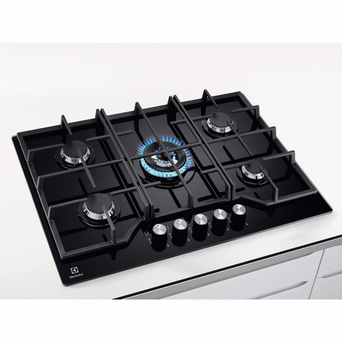 תמונה של כיריים גז 5 להבות - 74 סמ electrolux