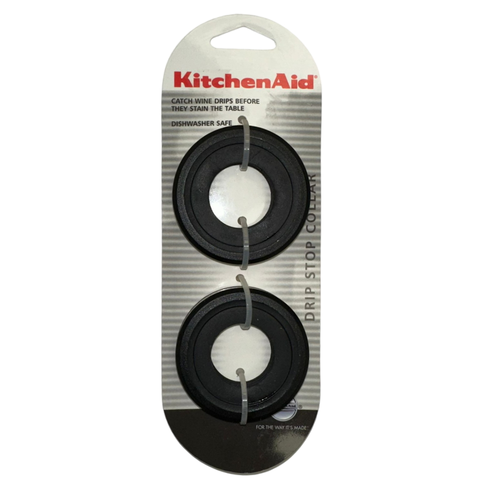 זוג טבעות לבקבוקי יין למניעת טפטופים KitchenAid &lrm;Drip Stop Collar 5365OB