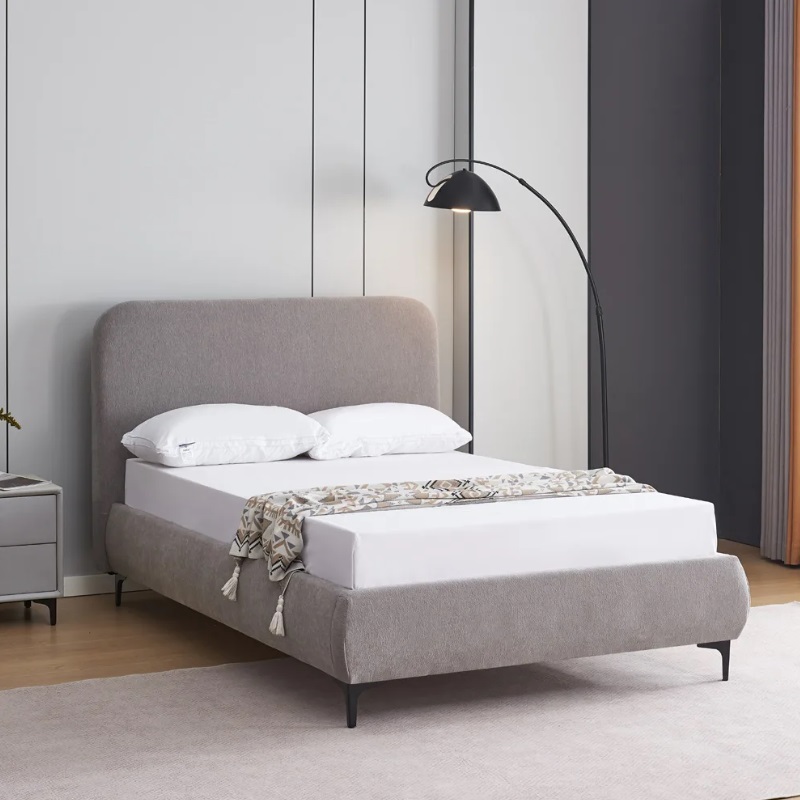 מיטה רחבה מעוצבת ומרופדת Home Decor 120/190 &lrm;קורין 120 - אפור