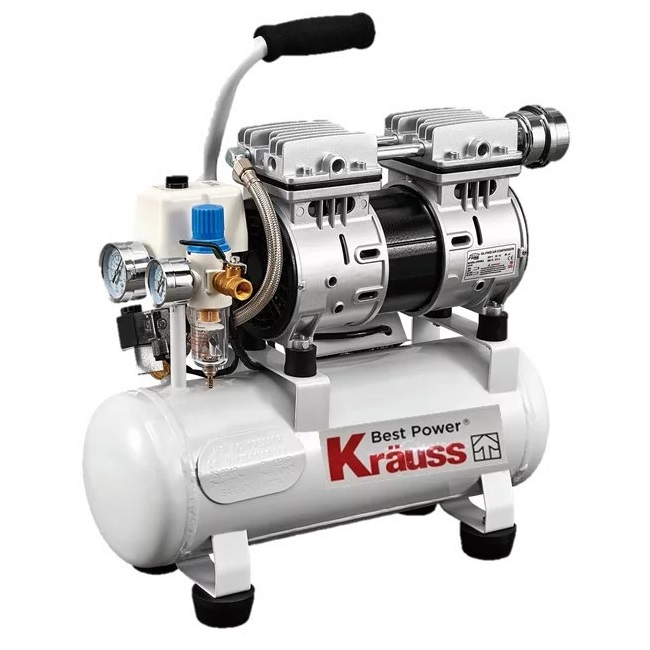 מדחס שקט ללא שמן Krauss &lrm;KR-1002S