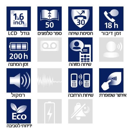 טלפון שולחני panasonic