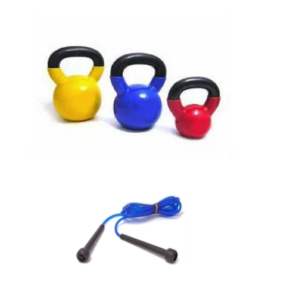 סט משקולות קטלבלס +דלגית Sport &lrm;Kettelbells Weight