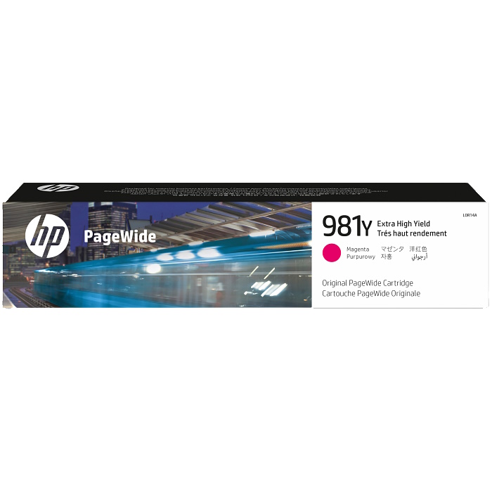 טונר מגנטה מקורי HP &lrm;PageWide 981Y L0R14A