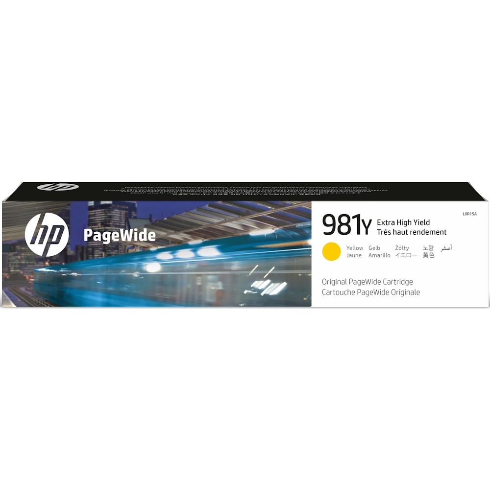 טונר צהוב מקורי HP &lrm;PageWide 981Y L0R15A
