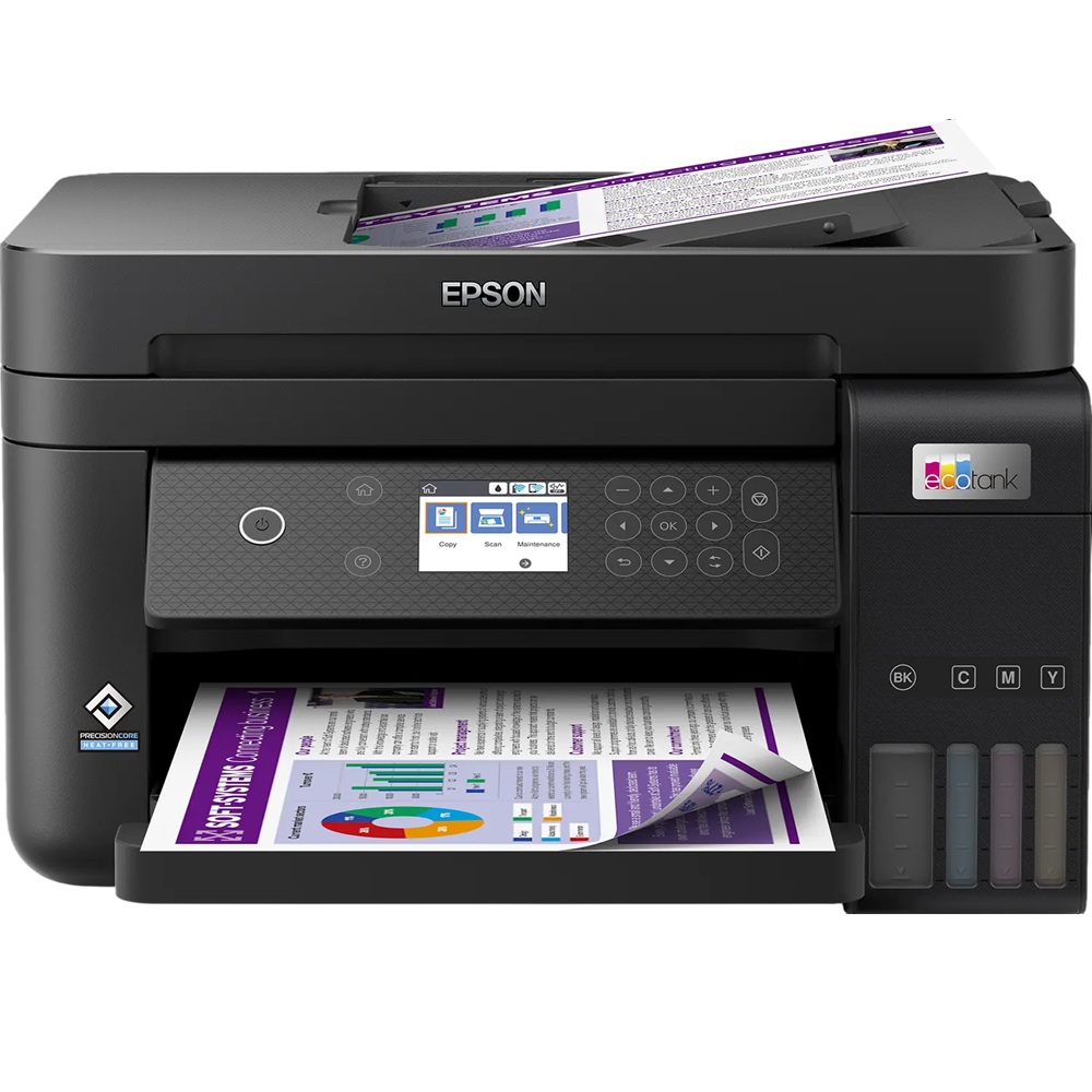 מדפסת הזרקת דיו משולבת Epson &lrm;EcoTank L6270