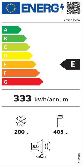 תווית אנרגיה - serie 4 kfn96axea bosch
