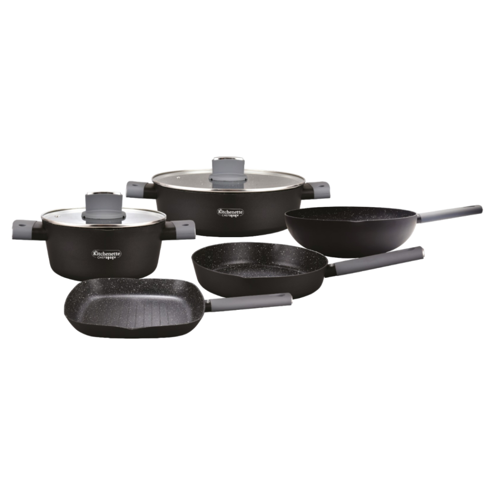 סט סירים ומחבתות יוקרתי - 7 חלקים La Kitchenette Chef SEGEV &lrm;MILANO 18x005