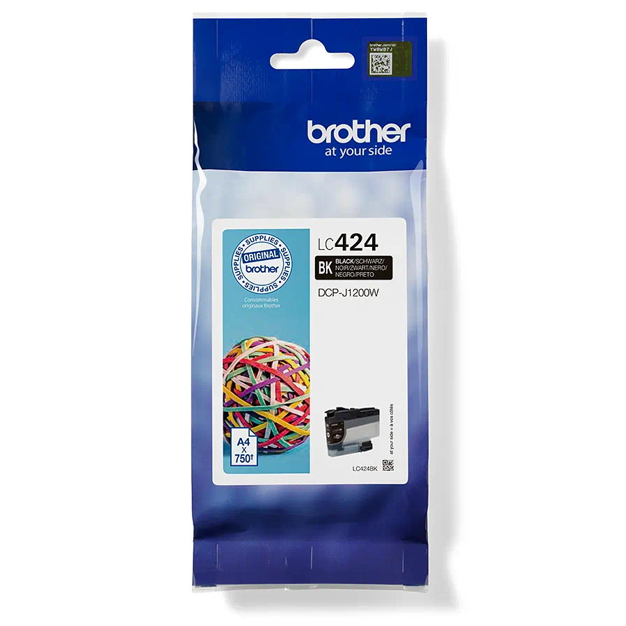 ראש דיו שחור מקורי Brother &lrm;LC424-BK