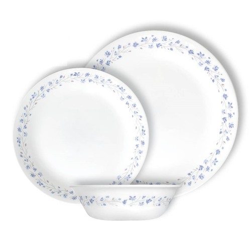 סט צלחות 12 חלקים ל-4 סועדים corning corelle
