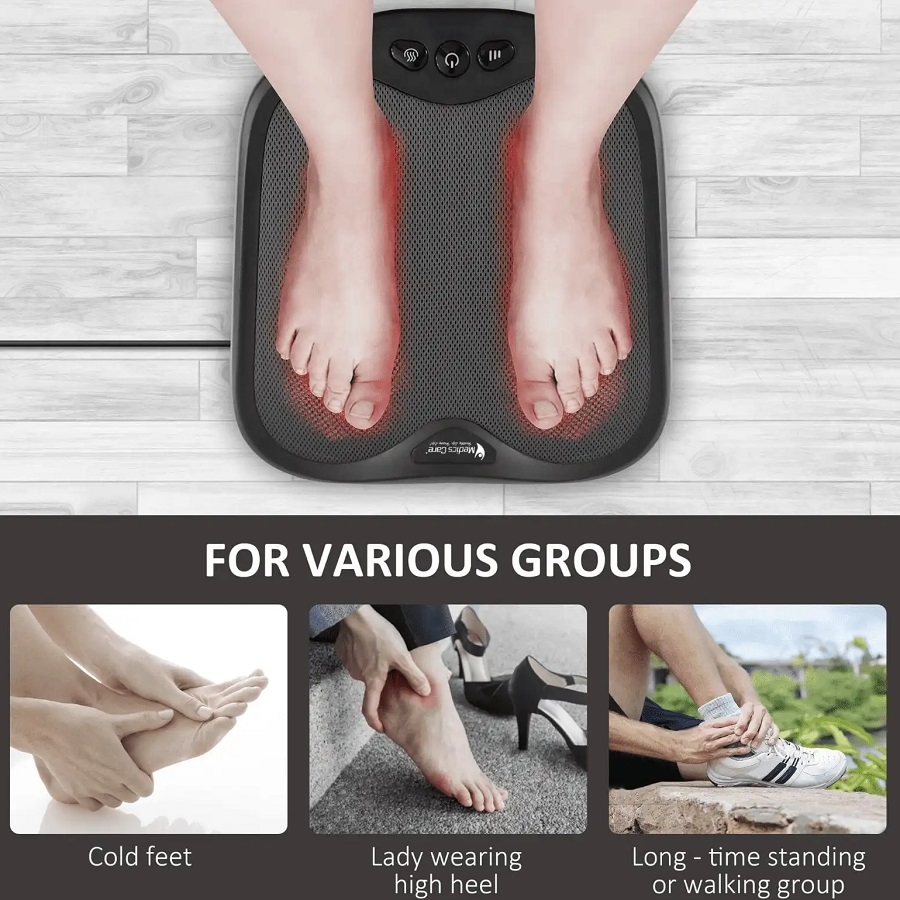 מכשיר עיסוי שיאצו לרגליים ולגב medics care