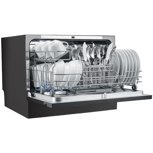 תמונה של מדיח כלים על השיש midea