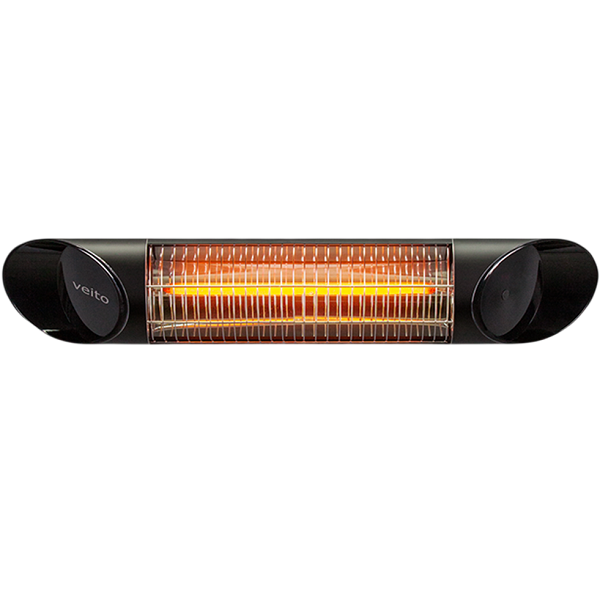 תנור חימום קרבון לתלייה Veito 1200W &lrm;MINI BLADE S - שחור