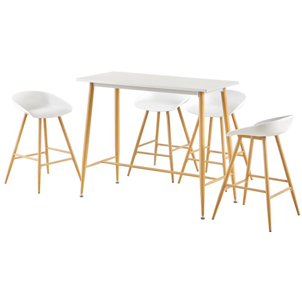 סט שולחן ו-4 כסאות בר Homax &lrm;Katu Set - שולחן וכסאות בר