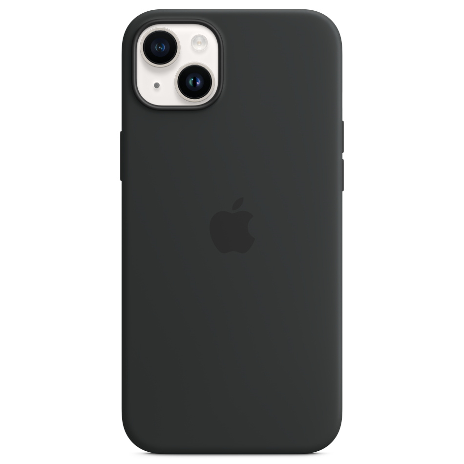 כיסוי סיליקון אחורי שחור Apple &lrm;iPhone 14 Plus Silicone Case with MagSafe שחור