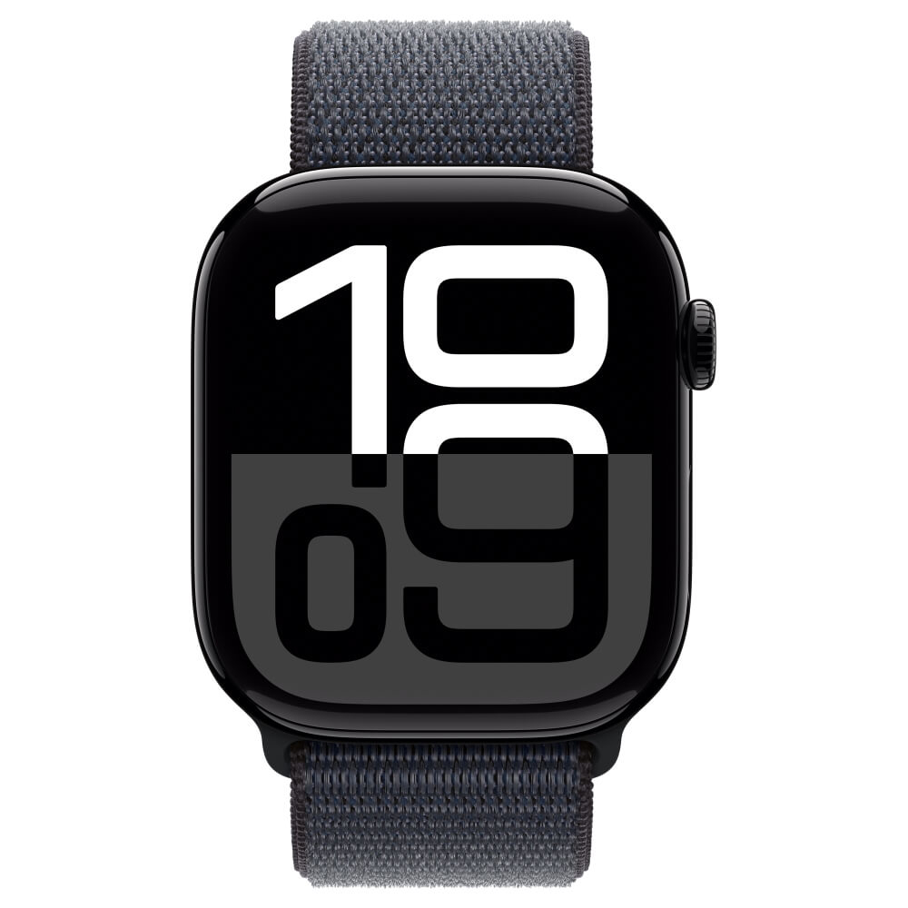 watch series 10 gps + cellular 46mm jet black aluminium case with ink sport loop יבואן רשמי apple