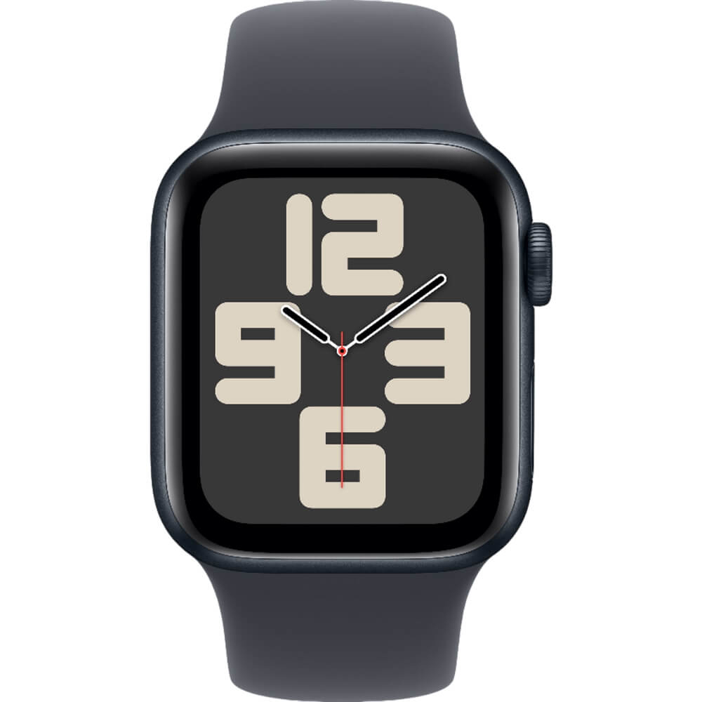 watch se 2024 gps 40mm - midnight aluminium case with midnight sport band m/l apple