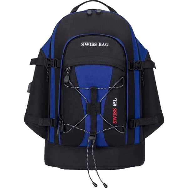 תיק גב לטיולים 65 ליטר SWISS BAG &lrm;Max Cabin - כחול