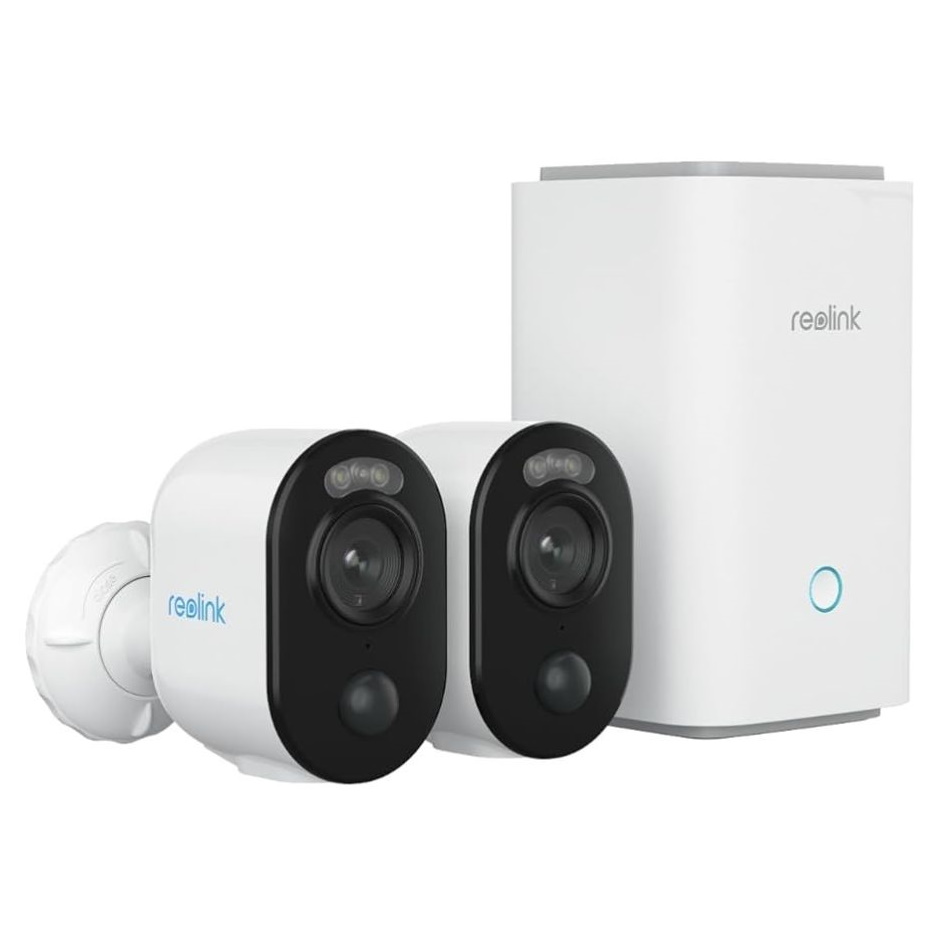 ערכת 2 מצלמות כולל מערכת להקלטה מקומית Reolink &lrm;Home Hub with Argus 3E