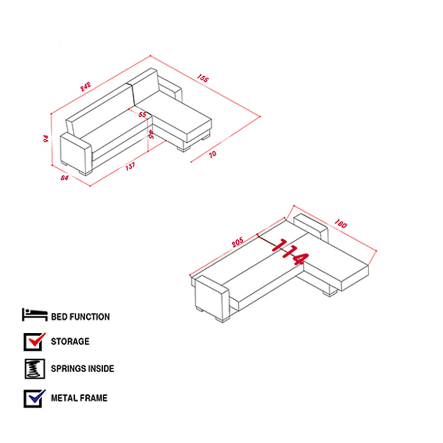 סלון פינתי home design