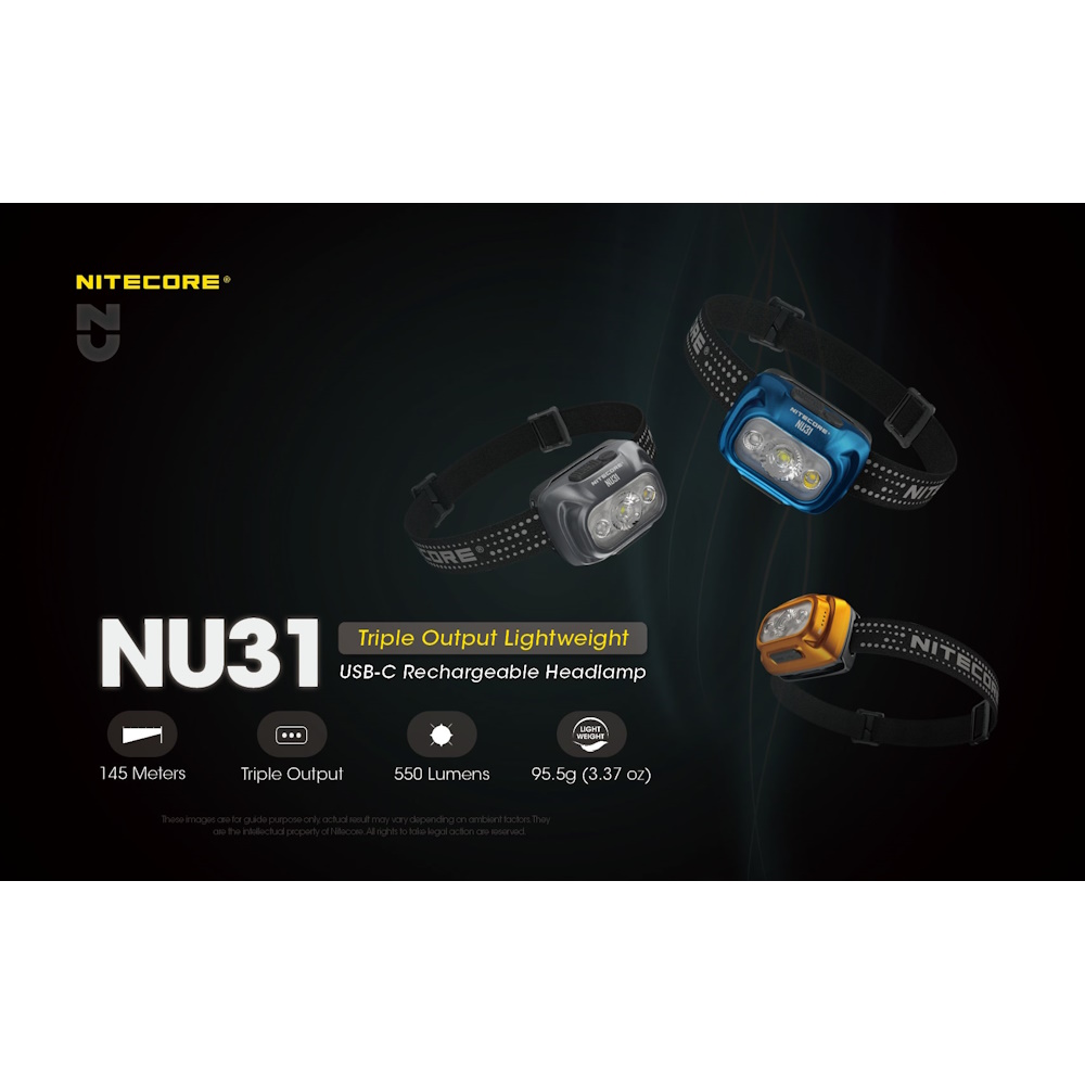 תמונה של פנס ראש 550 לומנס nitecore