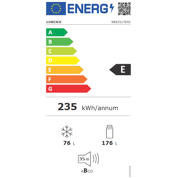תווית אנרגיה - g400 nrki517e42 gorenje