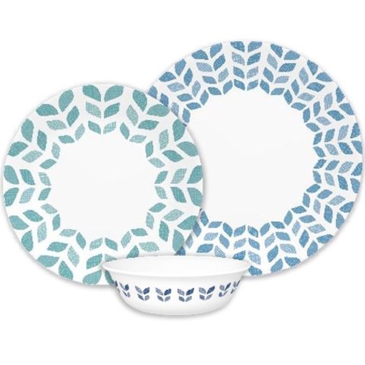 סט צלחות 36 חלקים ל-12 סועדים Corning By Corelle &lrm;Northern Pines z13736