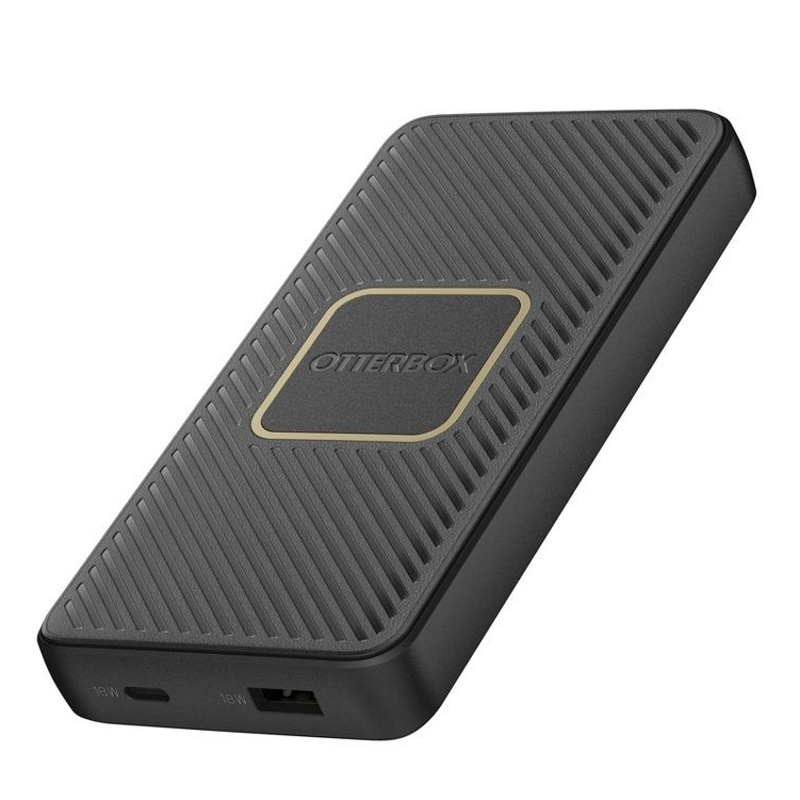 סוללת גיבוי 10,000mAh כולל טעינה אלחוטית OtterBox 10W &lrm;Power Bank 10K MAH USB 18W-PD + wireless שחור