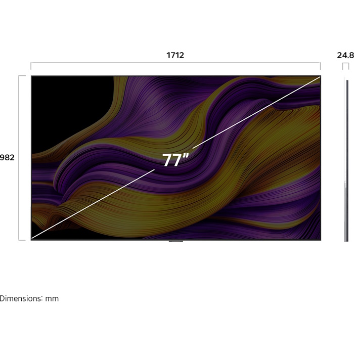טלוויזיה חכמה 77 oled 4k ‏lg