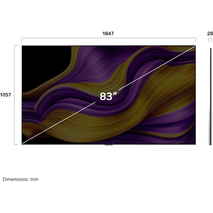 טלוויזיה חכמה 83 oled 4k ‏lg