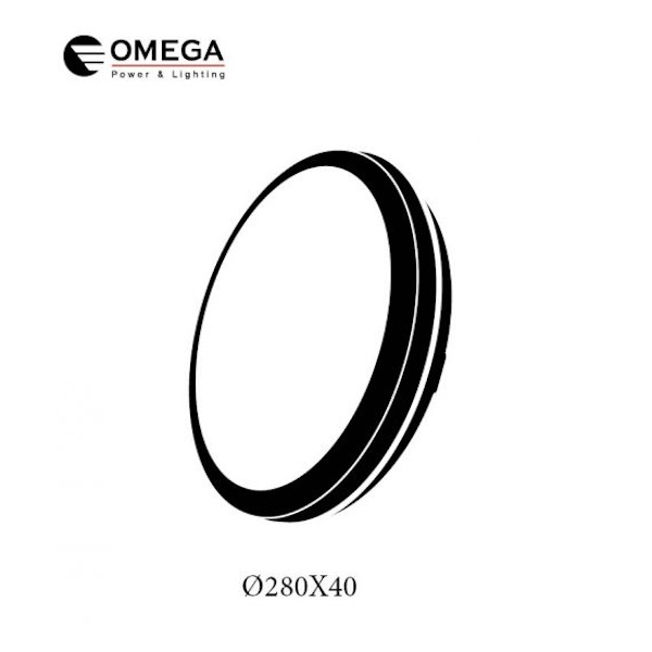 גוף תאורה צמוד תקרה 42w ‏omega