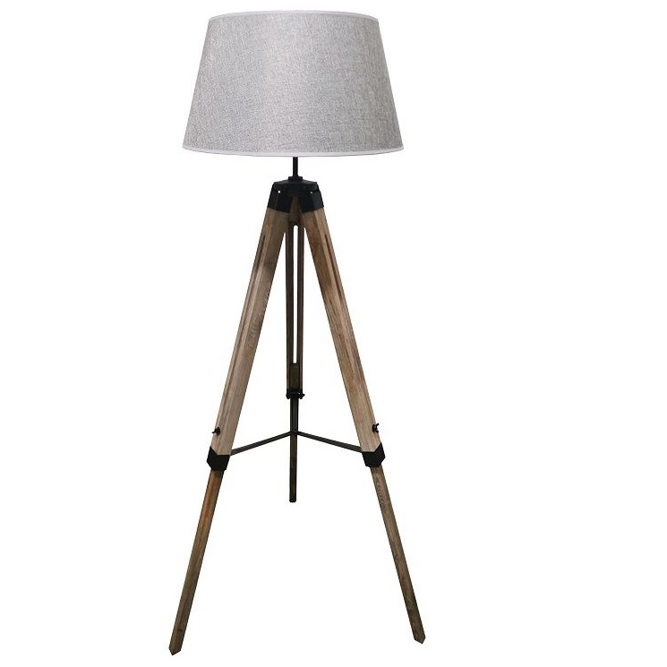 מנורת רצפה מעוצבת Omega &lrm;משי 144cm אפור