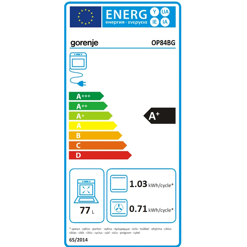 תווית אנרגיה - op84bg gorenje