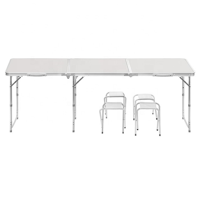 שולחן פיקניק מתקפל ענק כולל 4 כסאות Multi Garden &lrm;180 ס"מ + 4 כיסאות