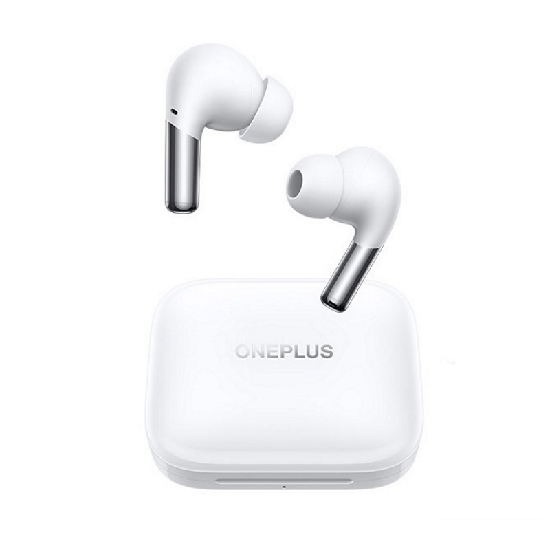 סרטון - אוזניות אלחוטיות כולל קייס טעינה oneplus  וואן פלוס  buds pro - לבן