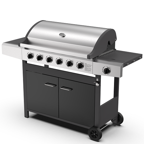 גריל גז 6 מבערים כולל כירת צד net broil