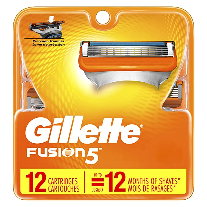 מארז 12 יחידות סכיני גילוח gillette