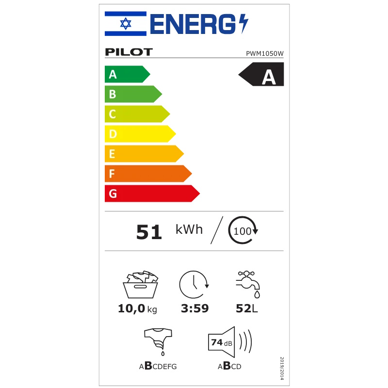 תווית אנרגיה - pwm1050w pilot