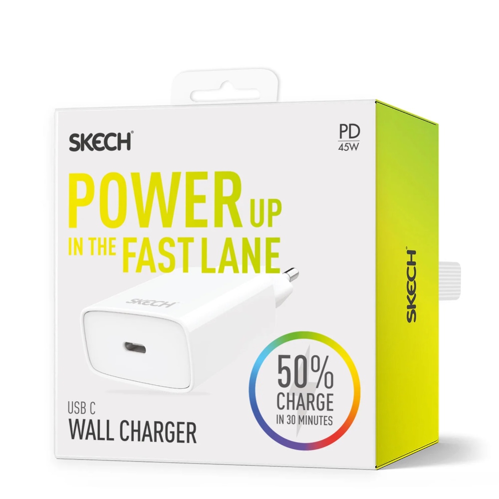 ראש מטען Skech PD 45W &lrm;PD 45 Power Delivery