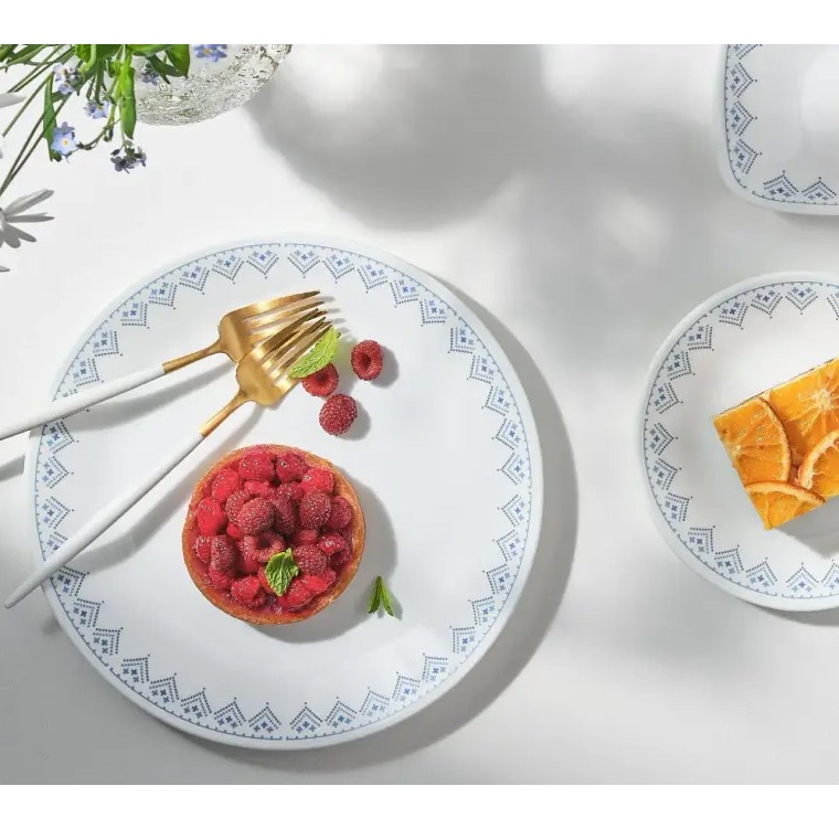 תמונה של סט צלחות 36 חלקים ל-12 סועדים corning by corelle
