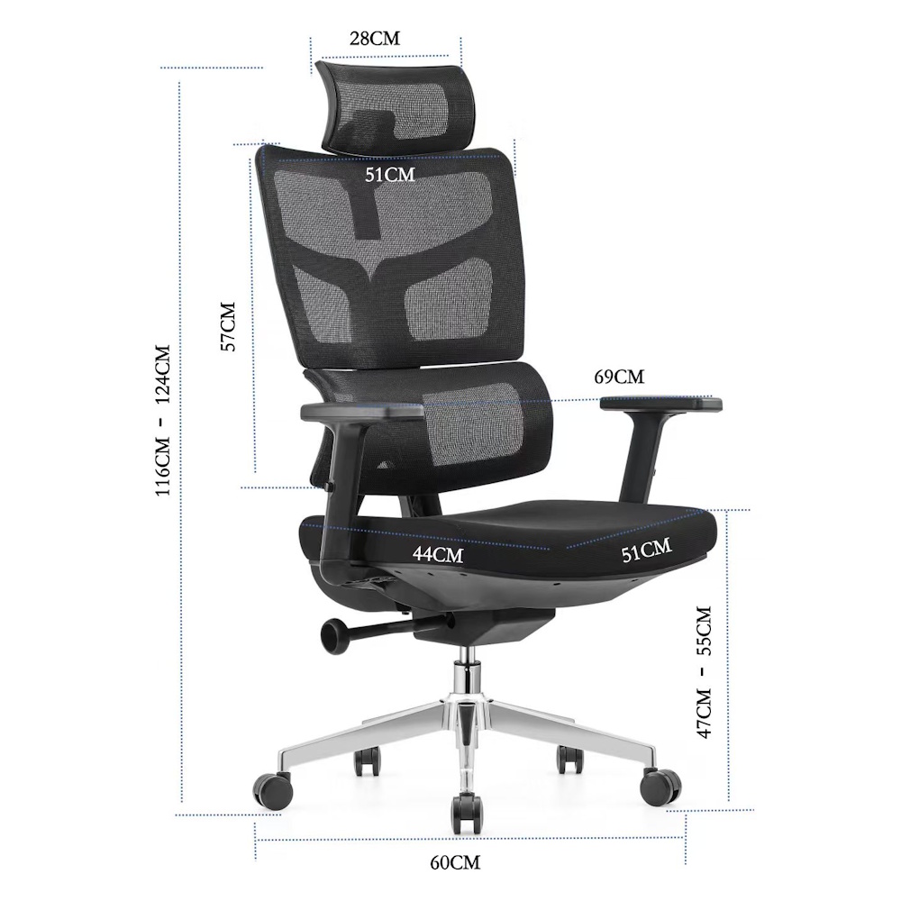 כסא משרדי ארגונומי ergonix