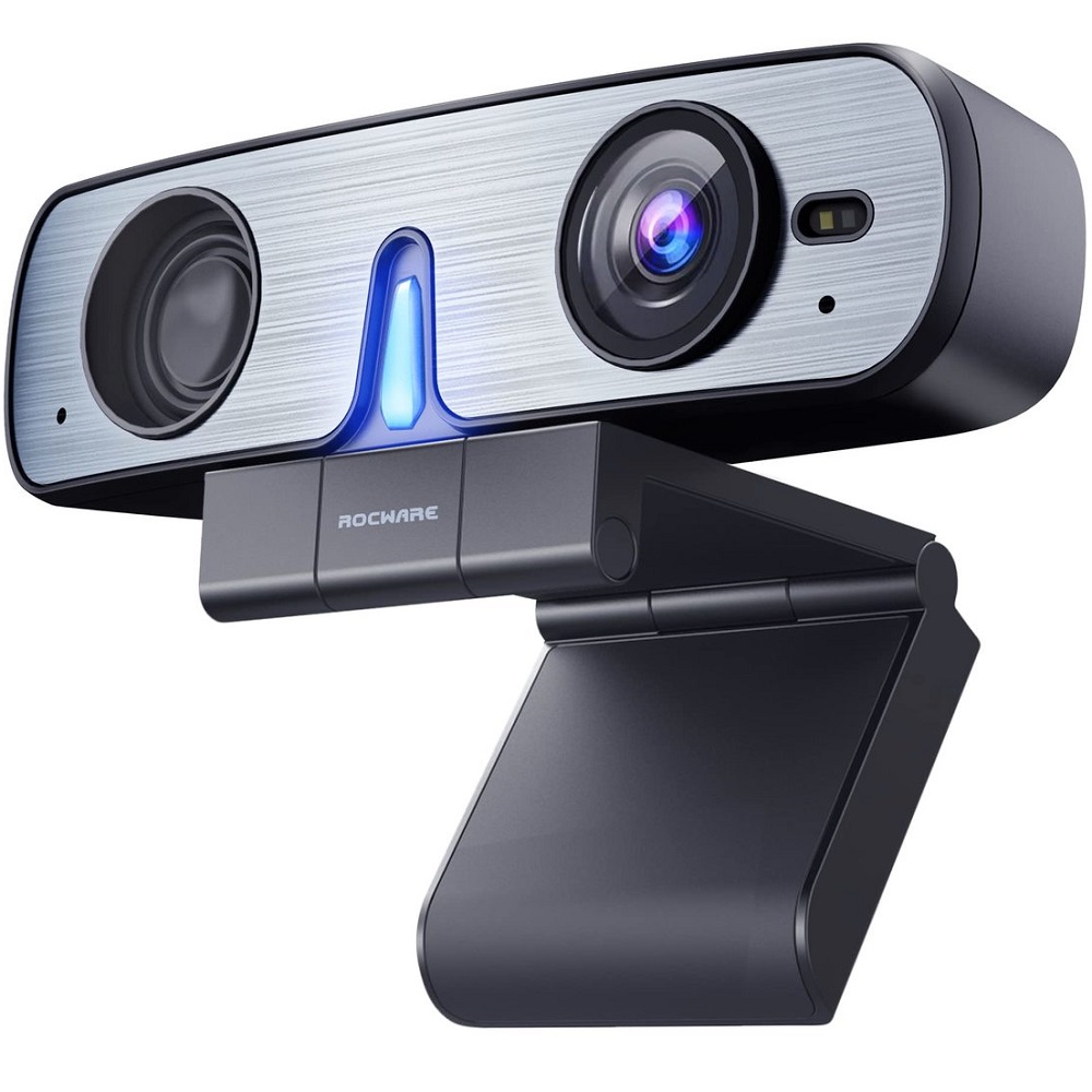 מצלמת רשת HD 1080P כולל רמקול ומיקרופון Rocware &lrm;All in One Webcam RC08