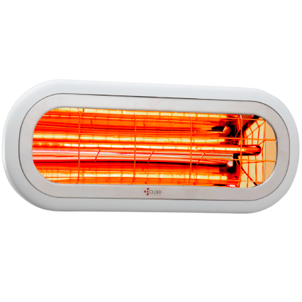 תנור אינפרא Low Glare 2000W Colder &lrm;Rio 2000 לבן