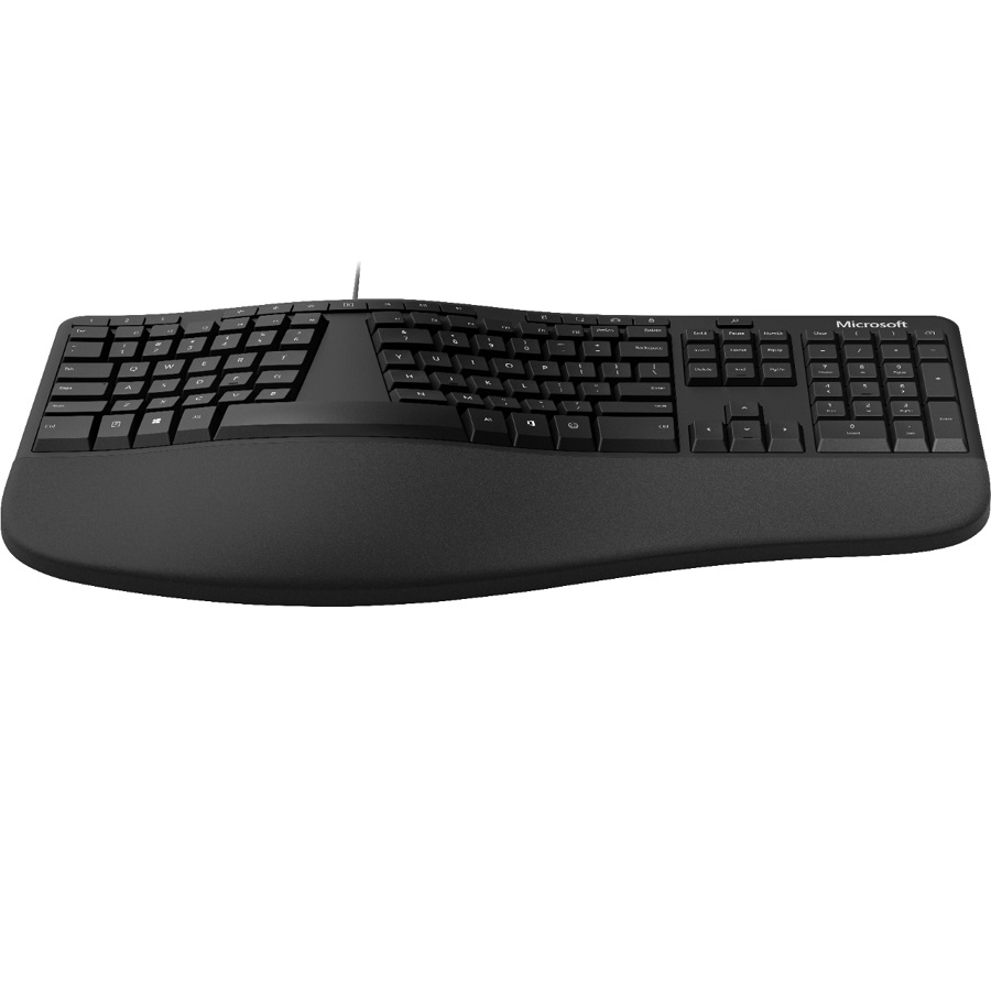 סט מקלדת ועכבר ארגונומיים microsoft
