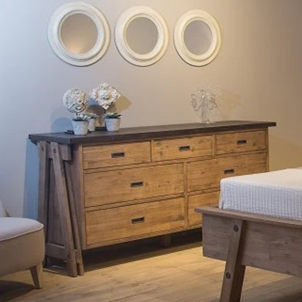 תמונה של קומודה 7 מגירות קולקציית בטון country chic