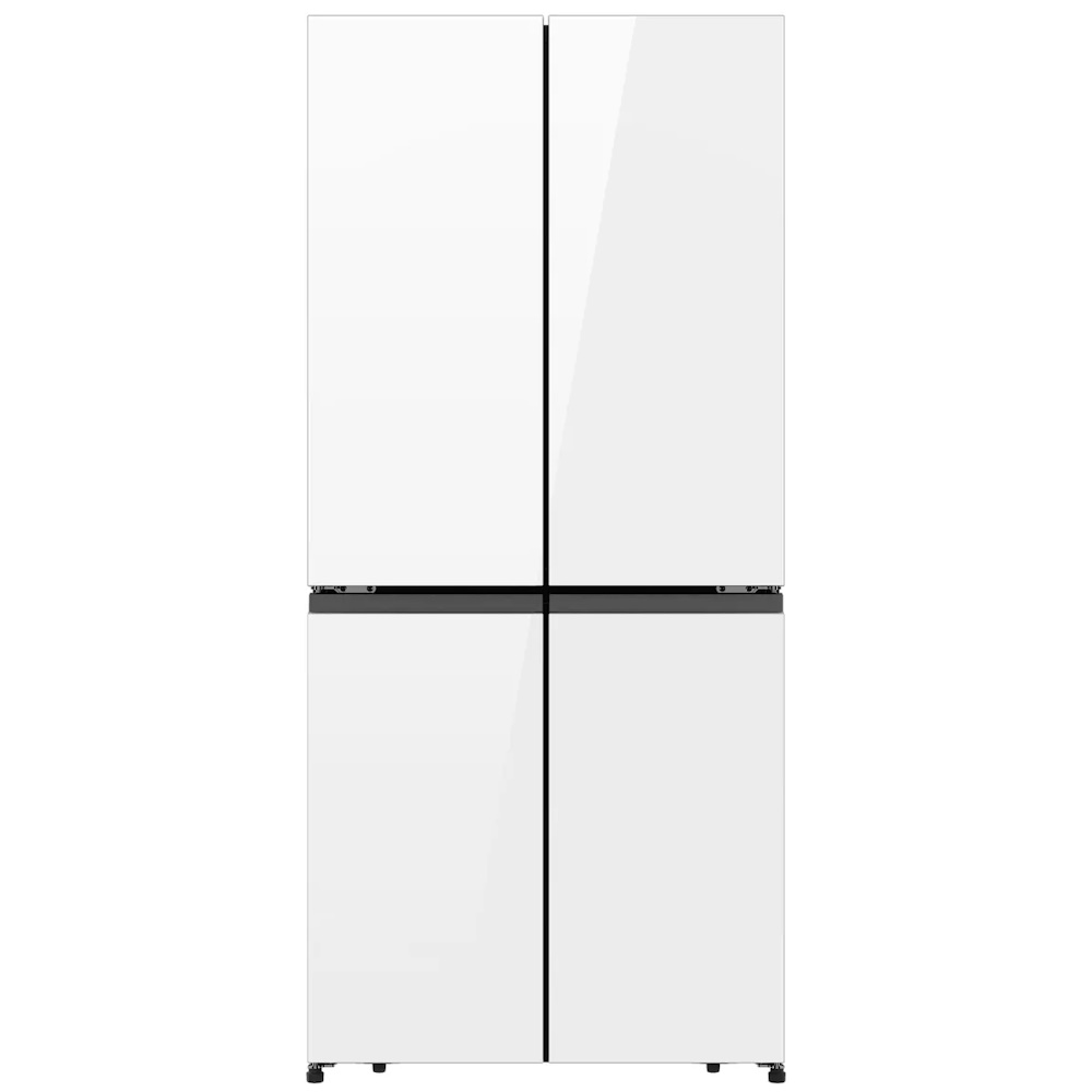 מקרר 4 דלתות מקפיא תחתון - 482 ליטר Hisense &lrm;RQ58 זכוכית לבנה