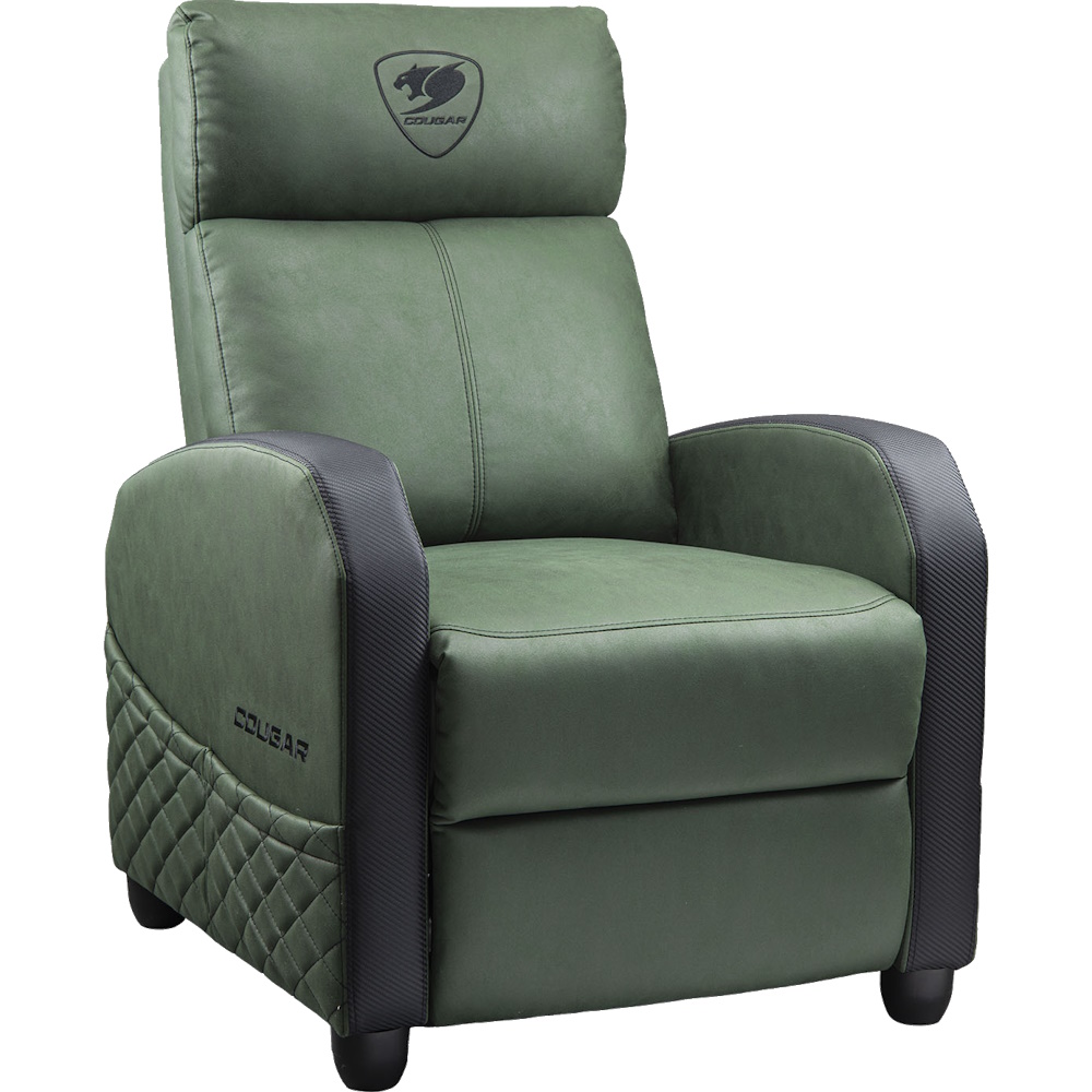 כורסת גיימינג דמוי עור מעוצבת Cougar &lrm;Ranger Elite Army Green